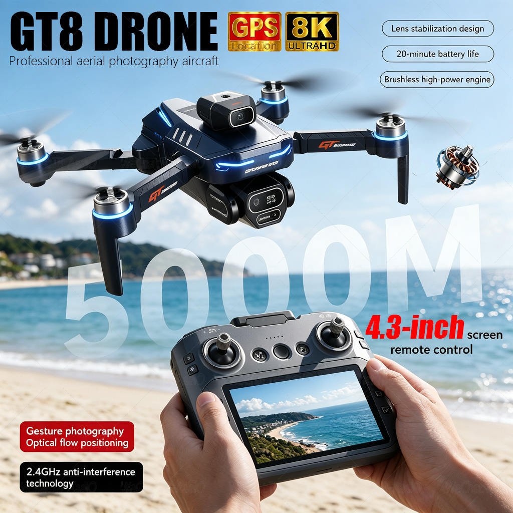 Diy Drone Electronics - NIEUWE GT8 HD RC Drone 4K