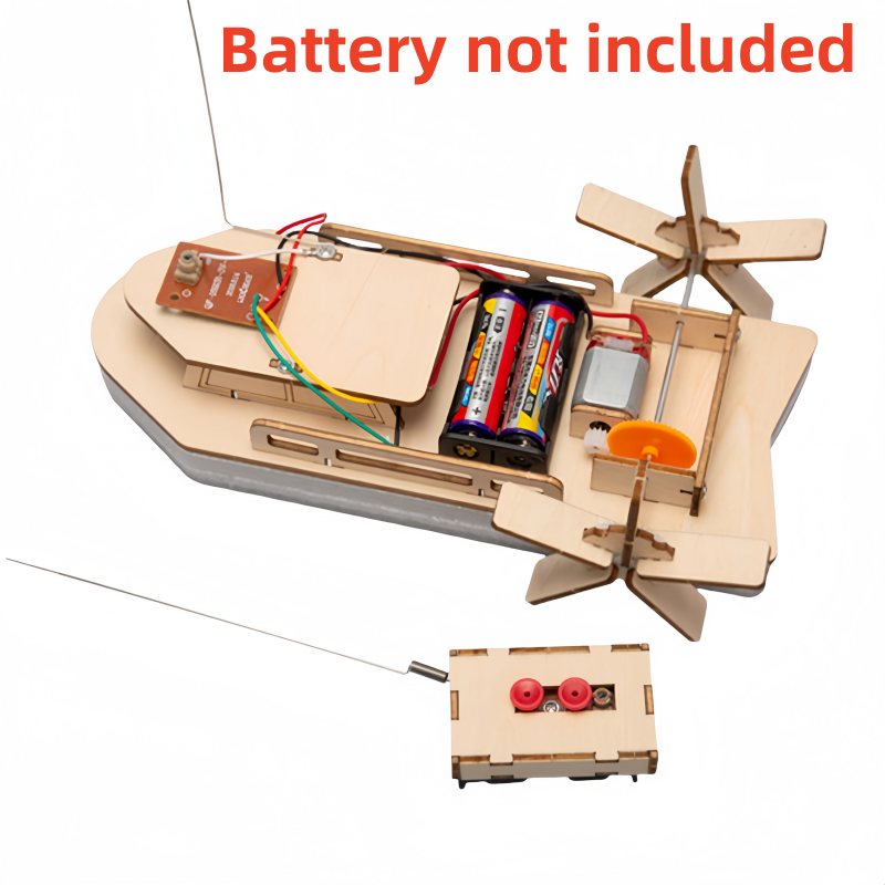 Diy Electronics India - DIY Afstandsbedienbare Boot Speelgoed Houten RC