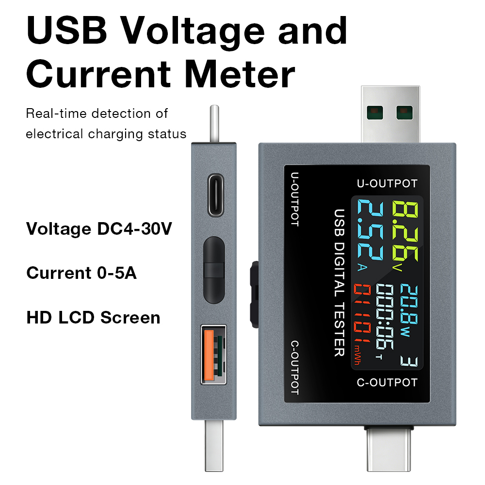 Logic Analyzer Usb - USB Type-C Oplaadtester DC 4.5-50V 0-8A