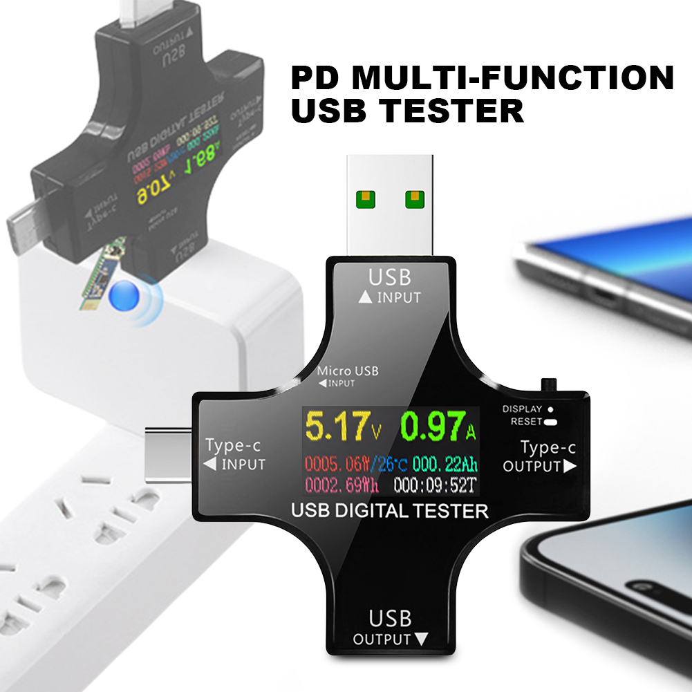 Logic Analyzer Usb - USB-tester Type-C PD Kleur Digitale voltmeter