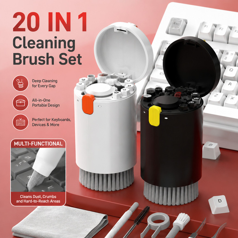 Diy Electronics Toys - Direct leverbaar: 20-in-1 toetsenbordreinigingsset, professioneel en