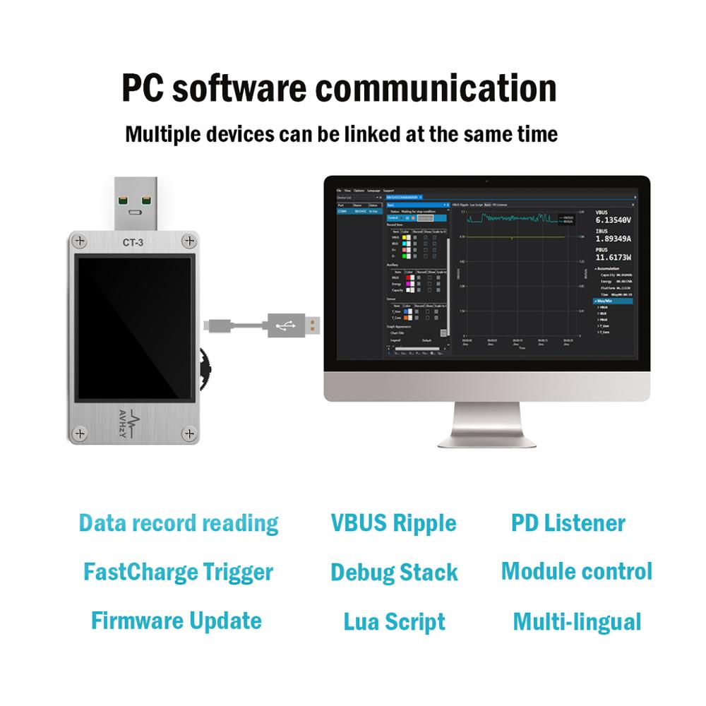AVHzY USB 3.1 Vermogensmeter D - Logic Analyzer Usb recensie en prijs
