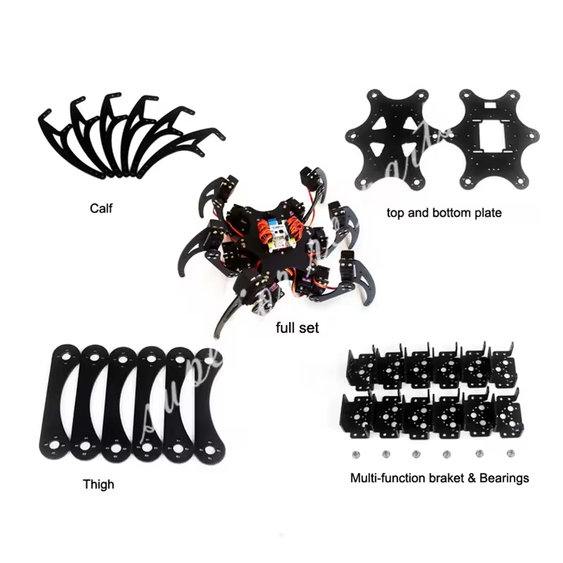 18 DOF Aluminium Hexapod Spide - Diy Robot Electronics Kit recensie en prijs