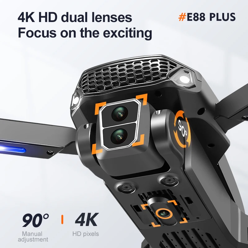 Nieuwe E88 Plus Quadcopter Dro - Diy Drone Electronics recensie en prijs