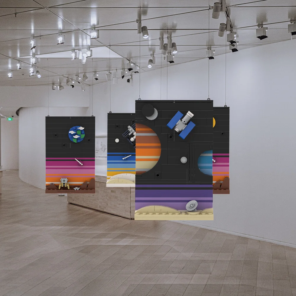 MOC Space Story Ansichtkaart M - Diy Electronics Art recensie en prijs