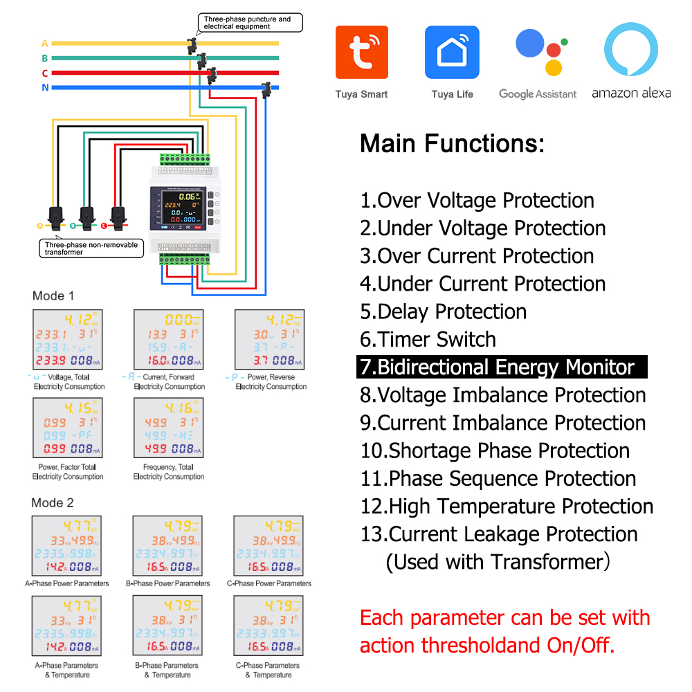 Tuya WiFi Slimme Energiemeter  - Diy Electronics Store recensie en prijs