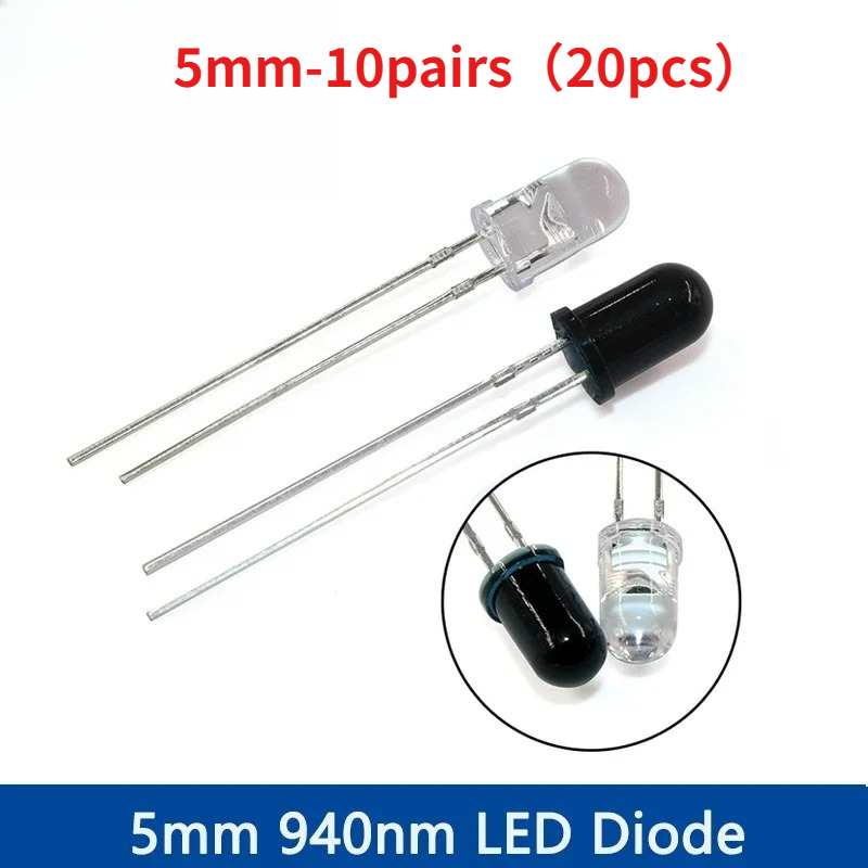 10-30Pairs 5mm 940nm IR LED Di - Diy Electronics India recensie en prijs