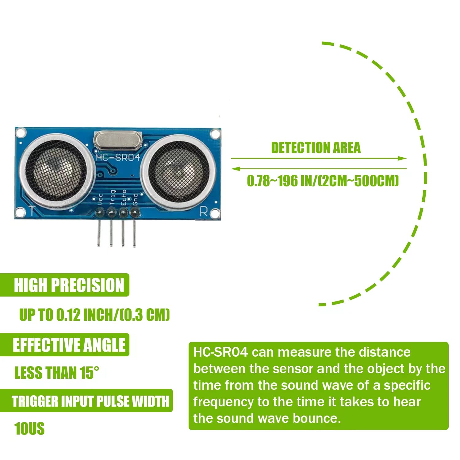 10 stks HC-SR04 Ultrasone Sens - Ultrasonic Sensor Hc recensie en prijs