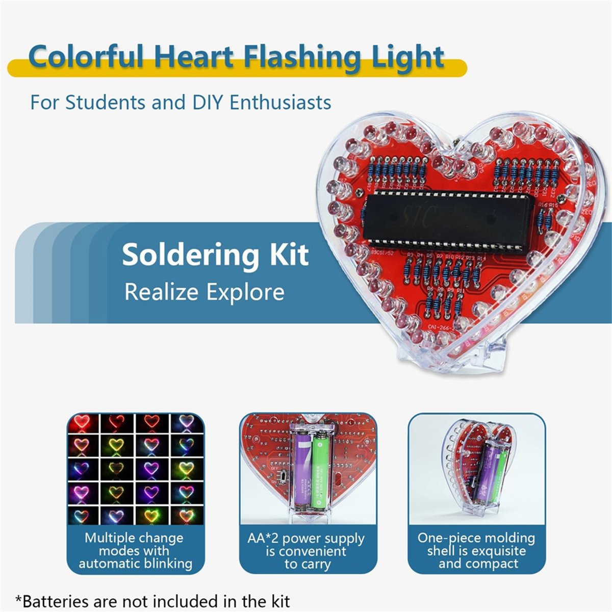 DT262/Soldeerpraktijkset, hart - Diy Electronics Projects For Beginners recensie en prijs